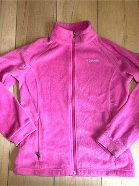 Columbia Pink Girls XL 14-16 Full-Zip Fleece Jacket